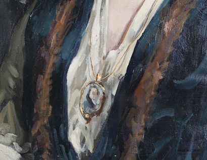 null NEWBERY Francis Henry (1855-1946)

Portrait of a Woman with a Medallion 

Oil...