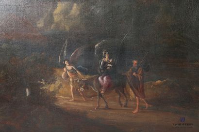 null French school of the 19th century

The Flight to Egypt

Oil on canvas

(restorations,...