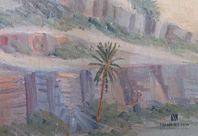 null JORIOT Antoine Emmanuel (20th century)

View of an oasis in the valley of Oued...
