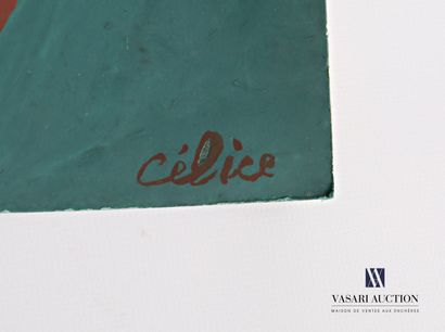 null CÉLICE Pierre (1932-2019)

Composition sur fond vert

Acrylique sur papier

Signée...