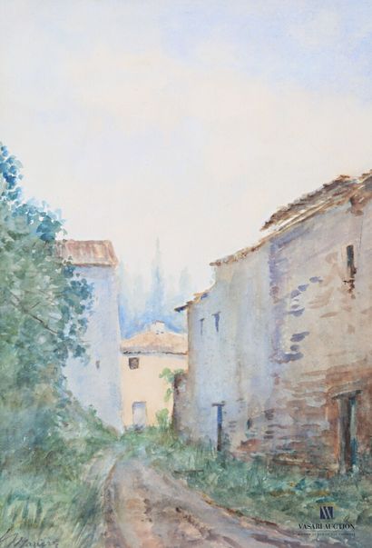 null MAZIERES H (20th century)

Path leading to the property

Watercolour on paper

Signed...