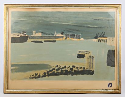 null CÉLICE Pierre (1932-2019

Vue de port au cargo

Lithographie 

Signée en bas...