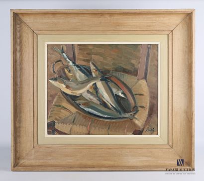 null SUDRÉ Pierre (1910-1976)

Still life with mackerels

Oil on panel

Signed lower...