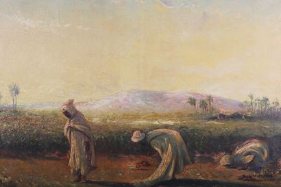 null MANAGO Vincent (1880-1936)

Les trois étapes de la prière musulmane

Huile sur...