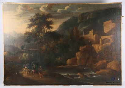 null French school of the 19th century

The Flight to Egypt

Oil on canvas

(restorations,...