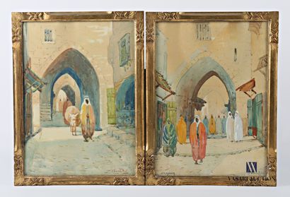 null VANDER BILT J. (20th century)

Two views of Jerusalem

Pair of watercolors on...