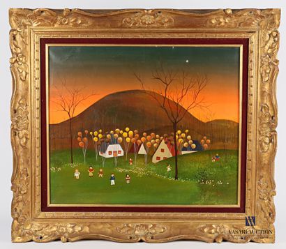 null BIM (20th century)

Children playing in a twilight atmosphere

Oil on canvas

Signed...