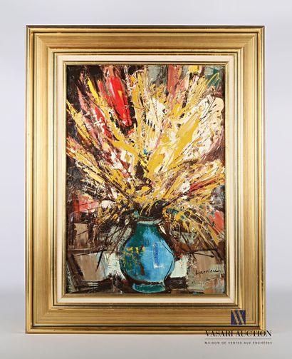 null LARRIEU Gaston (1908-1983)

Vase bleu aux ajoncs

Huile sur toile

Signée en...