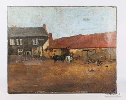 null VOLLON Antoine (1833-1900)

View of an animated farmyard

Oil on canvas

Signed...