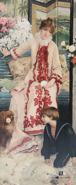 null SINIBALDI Jean-Paul (1857-1909)

Suite de quatre panneaux en acajou peint :...
