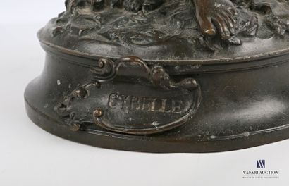 null MOREAU Auguste (1834-1917) d'après

Cybelle

Bronze à patine brun vert

XIXème...