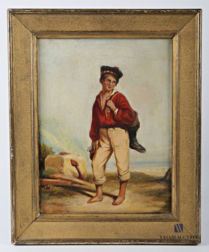 null French school of the 20th century

Young sailor

Oil on canvas

(accidents and...