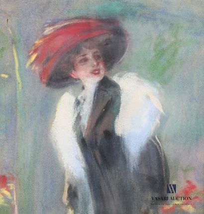 null FORTUNEY Louis (1875-1951)

Elegant 

Pastel on paper signed lower left

51.5x3.05...