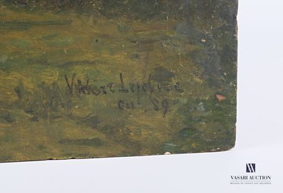 null LEFEBVRE Valère (1812-1902)

Vaches au près en bord de mer

Huile sur panneau

Signée...