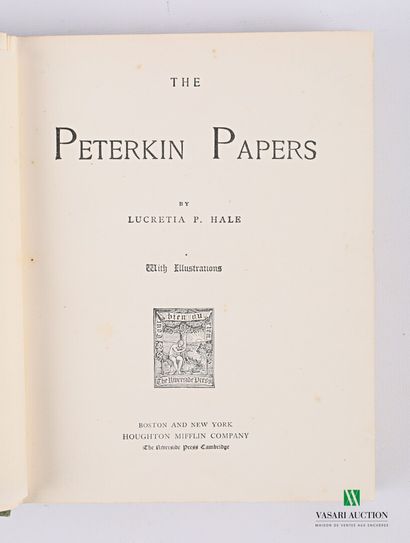 null P. HALE Lucretia - The Peterkin Papers - Boston and New York, Houghton Mifflin...