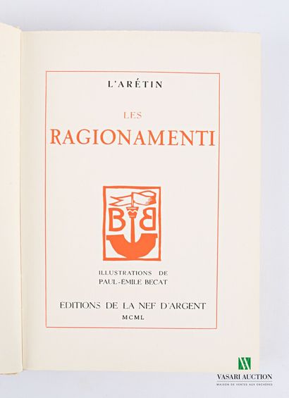 null [LIBERTINAGE]

L'ARETIN Pierre - Les Ragionamenti - Edition complete en un volume...