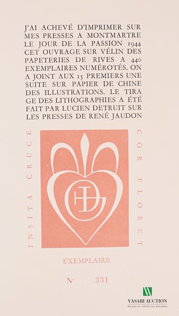 null GOETHE - Roman Elegies Translation by Maurice Betz - Paris, Emile Paul Frères,...