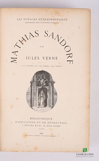 null VERNE Jules - Mathuias Sandorf - Paris Bibliothèque d'éducation et de récréation...