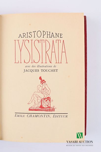 null ARISTOPHANE - Lysistrata - Paris Les éditions Émile CHamontin 1941 - one volume...