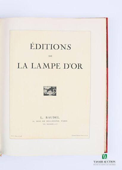 null COLLECTIVE - Livre d'or du Bibliophile, première année 1925 - Paris Chambre...