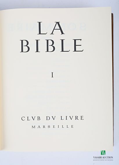 null LA BIBLE - Pour l'Ancien Testament traduction revue et annotée par Robert Tamisier...