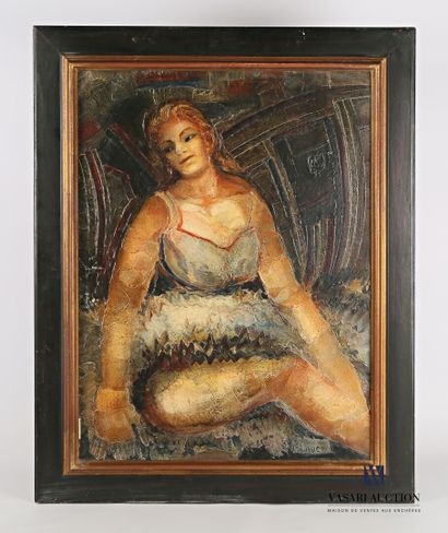 null POLIMENO Paolo (1919-2007)

Portrait de danseuse de cabaret

Huile sur toile

Signée...