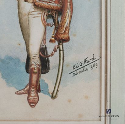 null GIFFARD Ed.

Officer of Guides Imperial Guard 1806

Watercolor on paper

Signed...