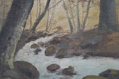 null BALADES René (XIXème - XXème siècle)

Ruisseau dans un sous-bois - Femme au...