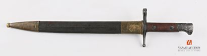 null Baïonnette Carcano 1891, lame droite bronzée de 30 cm, croisière frappée ROCCA...