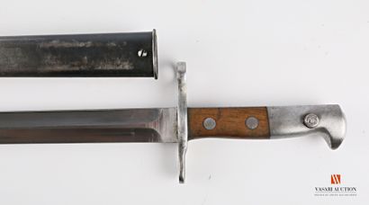 null Bayonet Schmidt-Rubin model 1918, straight blade of 30 cm, signed at the heel...