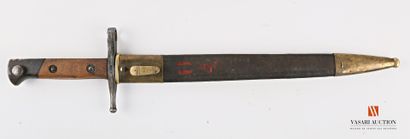 null Bayonet Carcano 1891, straight bronzed blade 29.8 cm, cruise stamped ROCCA 1942,...