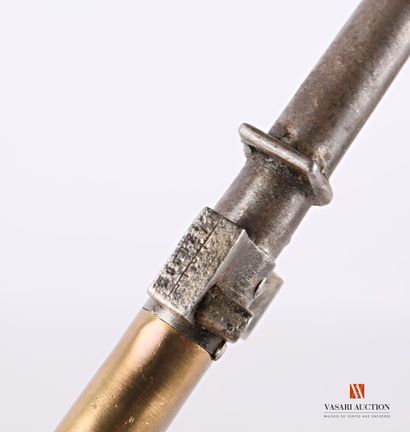 null LEBEL bayonet model 1886 M.15, 52,2 cm cruciform blade, brass handle, quillon...