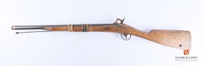 null Musket of trade said Boubou, with percussion, strong barrels of 67 cm gauge...