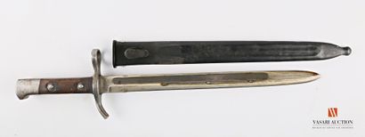 null Finnish bayonet model 1929, straight blade of 30,1 cm, signed at the heel Hackman...