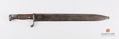 null German bayonet MAUSER model 98/05, blade carp tongue 36,5 cm, dated 16 on the...