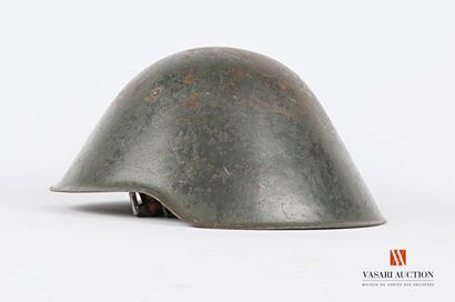 null Casque allemand modèle 1956, coiffe deuxième type, peinture d'origine, usures,...