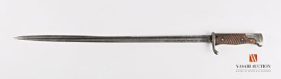 null MAUSER bayonet model S98, 52.2 cm straight blade, marked Simson & C° Suhl, wooden...