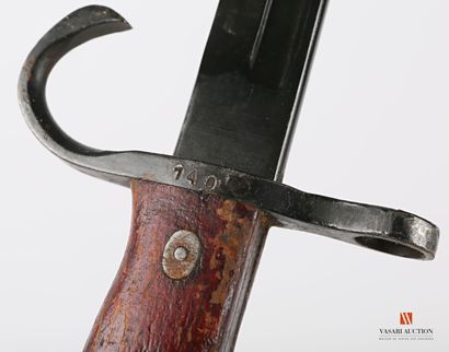 null Arizaka bayonet model 1897 type 30, straight blade of 39,4 cm, signed at the...