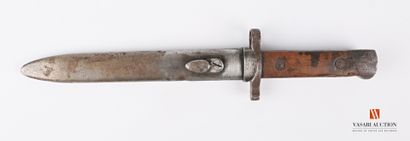null Italian bayonet Carcano model 1891/38, 170 mm straight blade, riveted wooden...