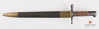 null Baïonnette Carcano 1891, lame droite bronzée de 29,8 cm, croisière frappée ROCCA...