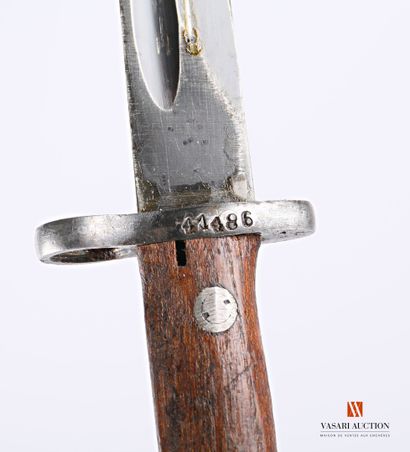 null Yugoslav MAUSER bayonet model 1924 shortened, straight blade reduced to 25 cm...
