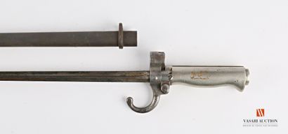 null LEBEL bayonet model 1886, 52 cm cruciform blade, nickel silver handle, quillon...
