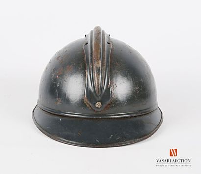 null Adrian helmet model 1915, infantry attribute, red leather interior, original...