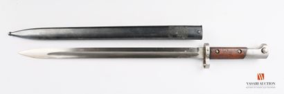 null Iranian bayonet model 23, superb straight blade of 400 mm, pommel struck of...