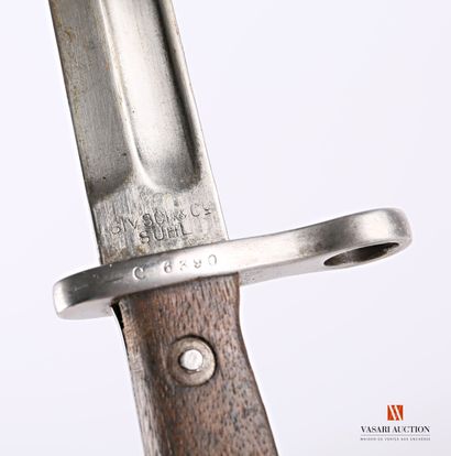 null Bayonet system MAUSER model 1893 for Spain, straight blade of 25,1 cm, marked...