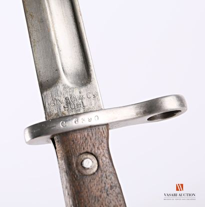 null Baïonnette système MAUSER modèle 1893 pour l'Espagne, lame droite de 25,1 cm,...