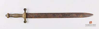 null Glaive de pompier ou de cantinière type 1855, lame de 42,2 cm, poignée laiton,...