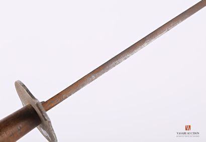 null Sabre de bord, lame yatagan de 57,7 cm, issue d'une baïonnette 1866, marquée...