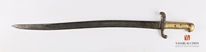 null Bayonet sword model 1842, yatagan blade of 56,9 cm, flat back, brass handle...