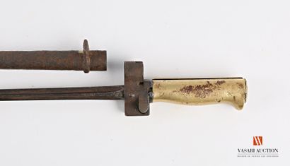 null LEBEL bayonet model 1886 M.15, cruciform blade 42 cm, brass handle, cruciform...